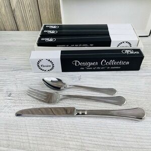 Carico Japan Manet 18-8 Flatware Stainless Steel Service For 4 Very Good  11 Pc